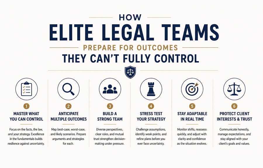 How Elite Legal Teams Prepare for Outcomes They Can’t Fully Control