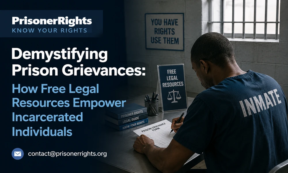 Demystifying Prison Grievances: How Free Legal Resources Empower Incarcerated Individuals